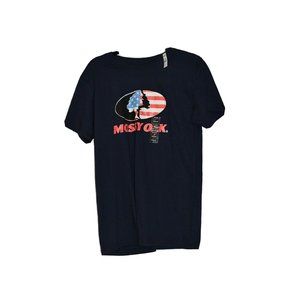 Men's Mossy Oak Short Sleeve Crew Neck T-Shirt Black Size M Medium Brand New